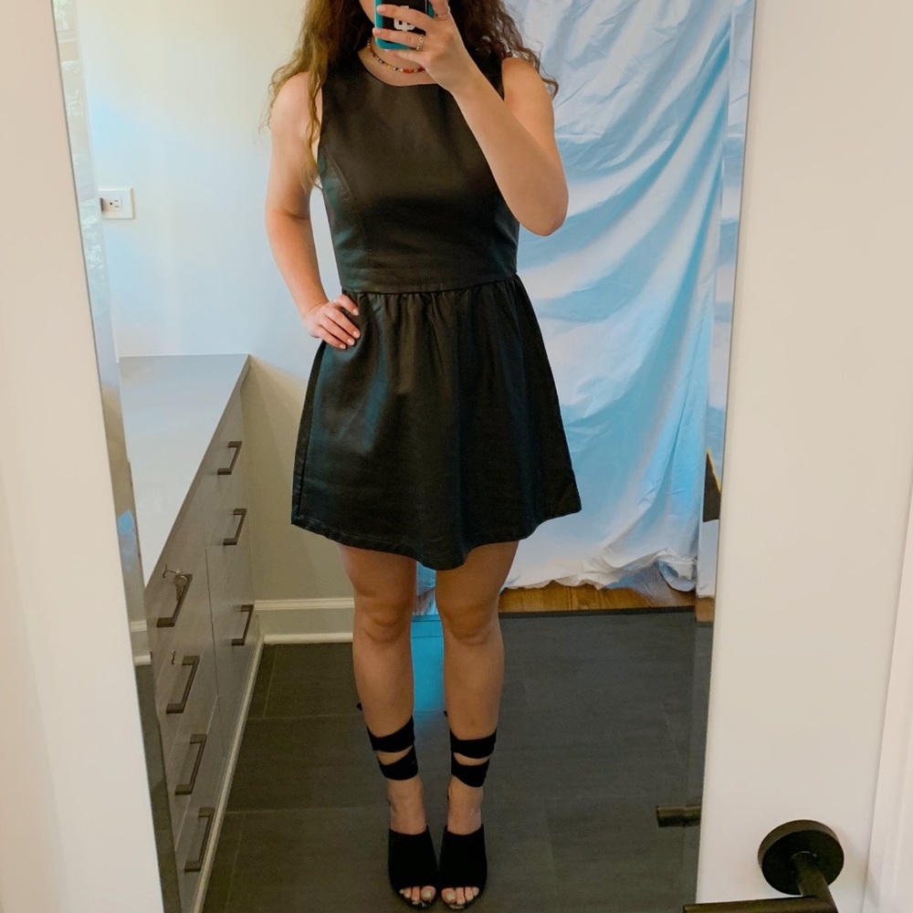Leather Mini Dress